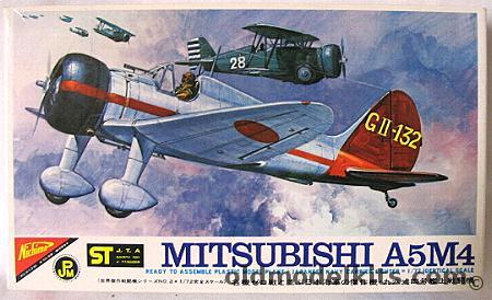 Nichimo 1/72 Mitsubishi Type 96 A5M4 Claude, S-7202-200 plastic model kit